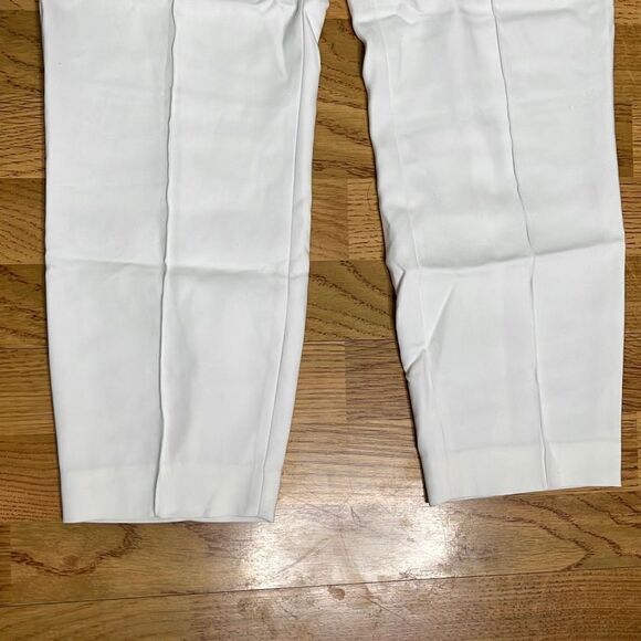 Express Stretchable Trousers Ankle High Rise Curvy White Women's Pants Size 8S N - Picture 2 of 16